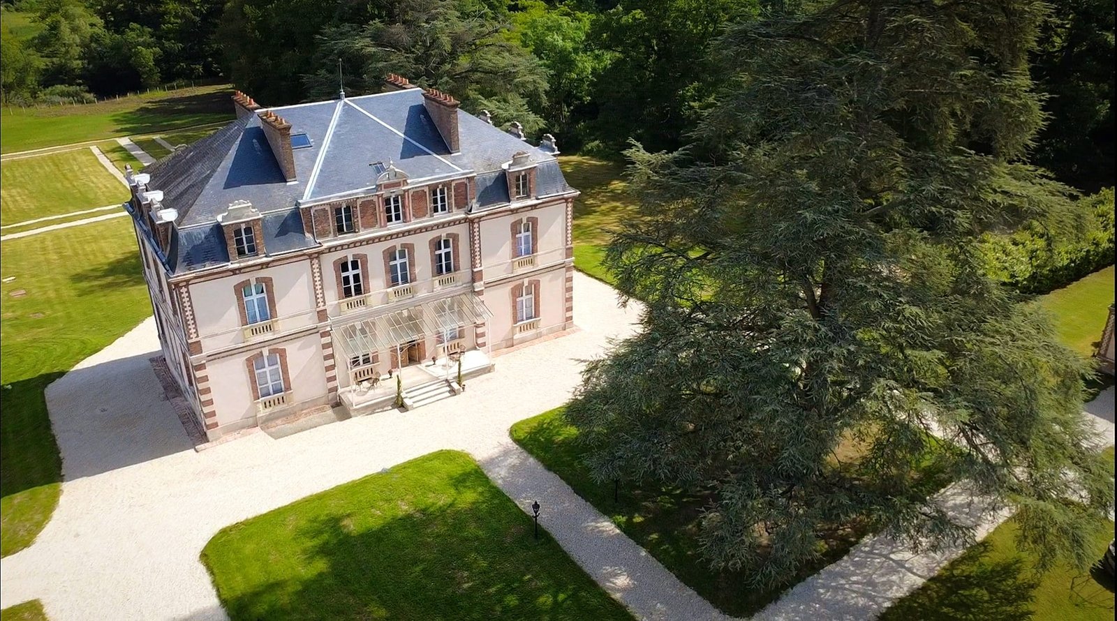 Aerial view of the park